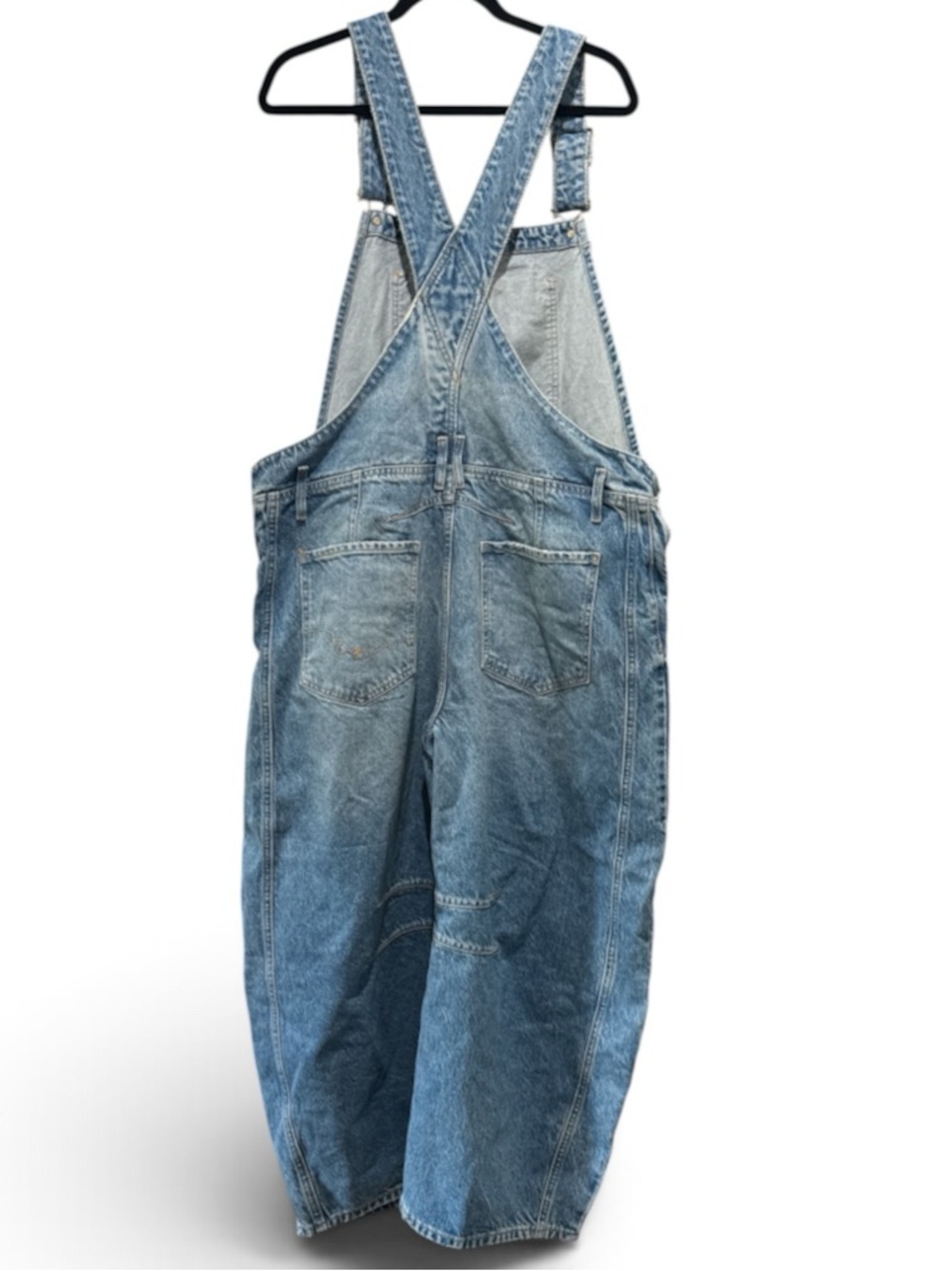 We The Free Light Blue Denim Barrel Overalls #738 - Picture 2 of 3